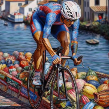 Market Race: A Cezanne-Inspired Masterpiece