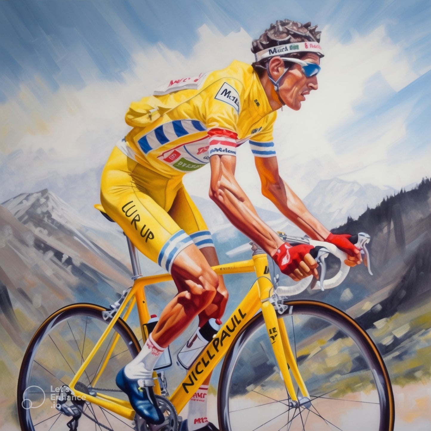 Ascent of Ambition: A Vivid Mountain Cycling Triumph